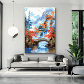 Painting by Numbers Panorama Picturesque Chinese Mountain Landscape with River  i
